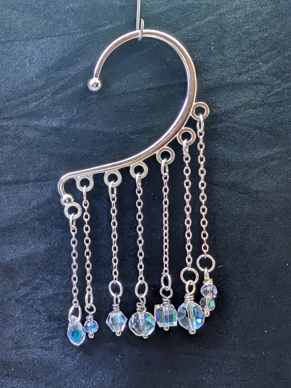 Crystal Cascade Ear Cuff